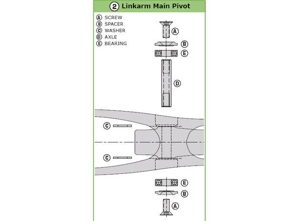 REVOLVER 1/2/3 ARM L PIVOT 959800-12-210